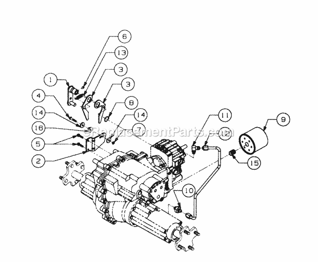Neutral Linkage, Hydraulic Pickup And Return Diagram and Parts List for 2176 13A-274G100 Cub Cadet Lawn Tractor